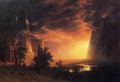 Sunset in the Yosemite Valley Albert Bierstadt